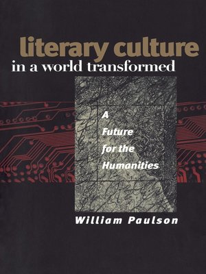 cover image of Literary Culture in a World Transformed